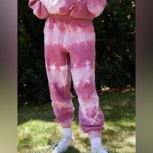 Pink tie dye sweats